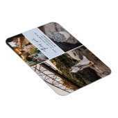 Hartelijk dank voor blauwe foto collage bruiloft magneet (Rechterzijde)