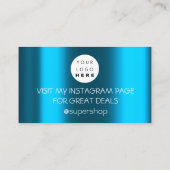 Hartelijk dank voor Blauwgroen code voor korting o Visitekaartje (Achterkant)