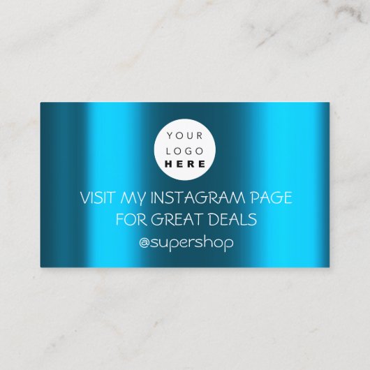 Hartelijk dank voor Blauwgroen code voor korting o Visitekaartje (Achterkant)