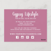 Hartelijk dank voor Boho Chic Rustic Feather Arrow Briefkaart (Achterkant)