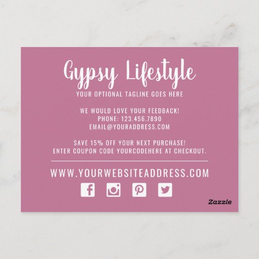 Hartelijk dank voor Boho Chic Rustic Feather Arrow Briefkaart (Achterkant)