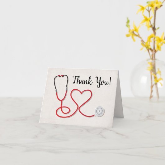 Hartelijk dank voor briefkaart (Gele Bloem)