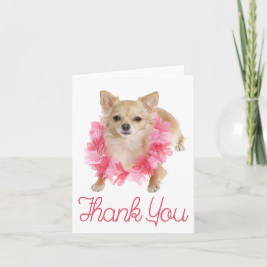 Hartelijk dank voor Chihuahua Puppy Dog Blank Note Bedankkaart (Voorkant)