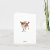Hartelijk dank voor Chihuahua Puppy Dog Blank Note Bedankkaart (Achterkant)