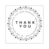 Hartelijk dank voor Circular Boutique Business Rubberstempel (Afrduk)