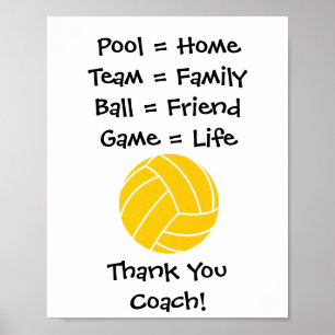 Hartelijk dank voor Coach Wall Art Poster