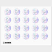 Hartelijk dank voor Confetti Pearl Ronde Sticker (Vel)