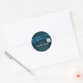 Hartelijk dank voor Cosmetische Logo QR-code Faver Ronde Sticker (Envelop)