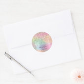 Hartelijk dank voor de 16de Bridal roze glitter Ho Ronde Sticker (Envelop)