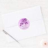 Hartelijk dank voor de 16de roze 16deRoze druppela Ronde Sticker (Envelop)