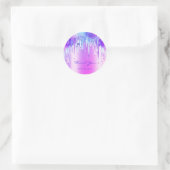 Hartelijk dank voor de 16e Bridal Holographic 3D D Ronde Sticker (Tas)