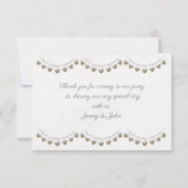 Hartelijk dank voor de 30e Pearl bruiloft trouwdag Bedankkaart (Achterkant)