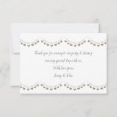 Hartelijk dank voor de 50e Golden Wedding-verjaard Bedankkaart (Achterkant)