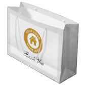 Hartelijk dank voor de aangepaste tekst voor zakel groot cadeauzakje (Voorkant Gekanteld)