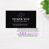 Hartelijk dank voor de aankoop van de Fuschia Hear Visitekaartje (Bureau)