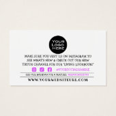 Hartelijk dank voor de aankoop van de Fuschia Hear Visitekaartje (Achterkant)