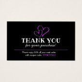 Hartelijk dank voor de aankoop van de Fuschia Hear Visitekaartje (Voorkant)