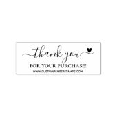 Hartelijk dank voor de aankoop van kleine bedrijve rubberstempel (Afrduk)