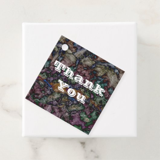 Hartelijk dank voor de Abstracte Bedankt van het S Bedankjes Labels (In situ)