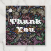 Hartelijk dank voor de Abstracte Bedankt van het S Bedankjes Labels (Voorkant)