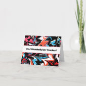 Hartelijk dank voor de Abstracte kunst van de kuns Bedankkaart (Voorkant)