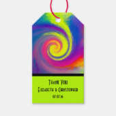 Hartelijk dank voor de Abstracte wervelkolom van G Cadeaulabel (Voorkant)