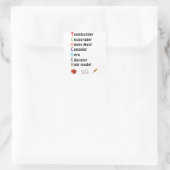 Hartelijk dank voor de akroestische leraar vierkante sticker (Tas)