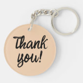 Hartelijk dank voor de artistieke grijze wolf sleutelhanger (Achterkant)