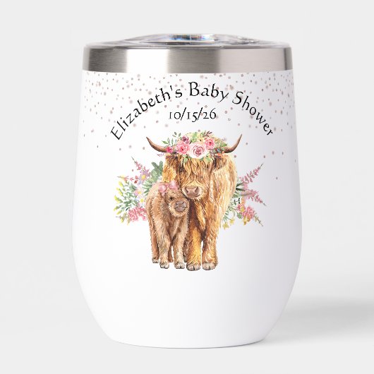 Hartelijk dank voor de Baby shower Baby Highland K (Voorkant)