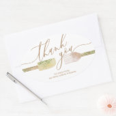 Hartelijk dank voor de bakkerswinkel voor kleine b ovale sticker (Envelop)