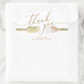 Hartelijk dank voor de bakkerswinkel voor kleine b ovale sticker (Tas)