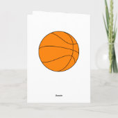 Hartelijk dank voor de Basketball Coach Bedankkaart (Achterkant)
