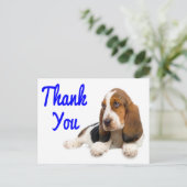 Hartelijk dank voor de Basset Hound-briefkaart Briefkaart (Staand voorkant)