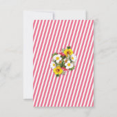 Hartelijk dank voor de begraafplaats van koraalban bedankkaart (Achterkant)