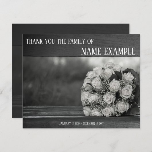 Hartelijk dank voor de begrafenis en Bereavement (Voorkant / Achterkant)