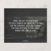 Hartelijk dank voor de begrafenis en Bereavement (Achterkant)