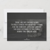 Hartelijk dank voor de begrafenis en Bereavement (Achterkant)