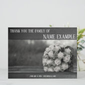 Hartelijk dank voor de begrafenis en Bereavement (Staand voorkant)