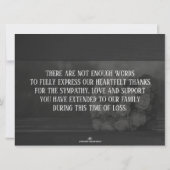 Hartelijk dank voor de begrafenis en Bereavement (Achterkant)