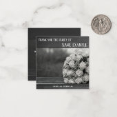 Hartelijk dank voor de begrafenis en Bereavement Notitiekaartje (Voorkant / Achterkant in situ)