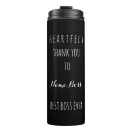 Hartelijk dank voor de beste bss ooit Black White Thermosbeker