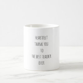 Hartelijk dank voor de beste leraar ooit koffiemok