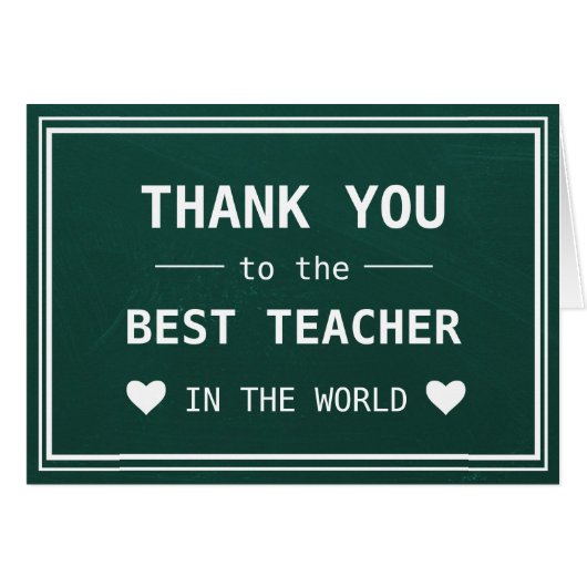 Hartelijk dank voor de beste prijs voor docenten A (Voorkant Horizontaal)