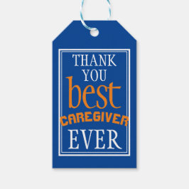 Hartelijk dank voor de beste zorgverlener ooit Blu Cadeaulabel