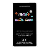 Hartelijk dank voor de bestelwagen | Gemaakt van l Etiket (Voorkant)