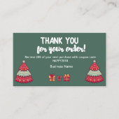 Hartelijk dank voor de bijsluiter van uw bestellin kortingskaartje (Voorkant)