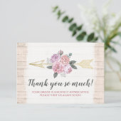 Hartelijk dank voor de bijtende Bohemen-Kaart Kaart (Staand voorkant)