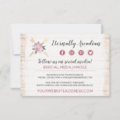 Hartelijk dank voor de bijtende Bohemen-Kaart Kaart (Achterkant)