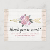 Hartelijk dank voor de bijtende bohemen-pijlen Blu Briefkaart (Voorkant)