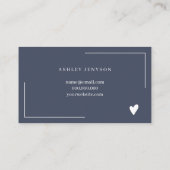 Hartelijk dank voor de blauwe logo-scriptvolgorde  visitekaartje (Achterkant)